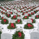 holiday wreaths at Arlington National Cemetery